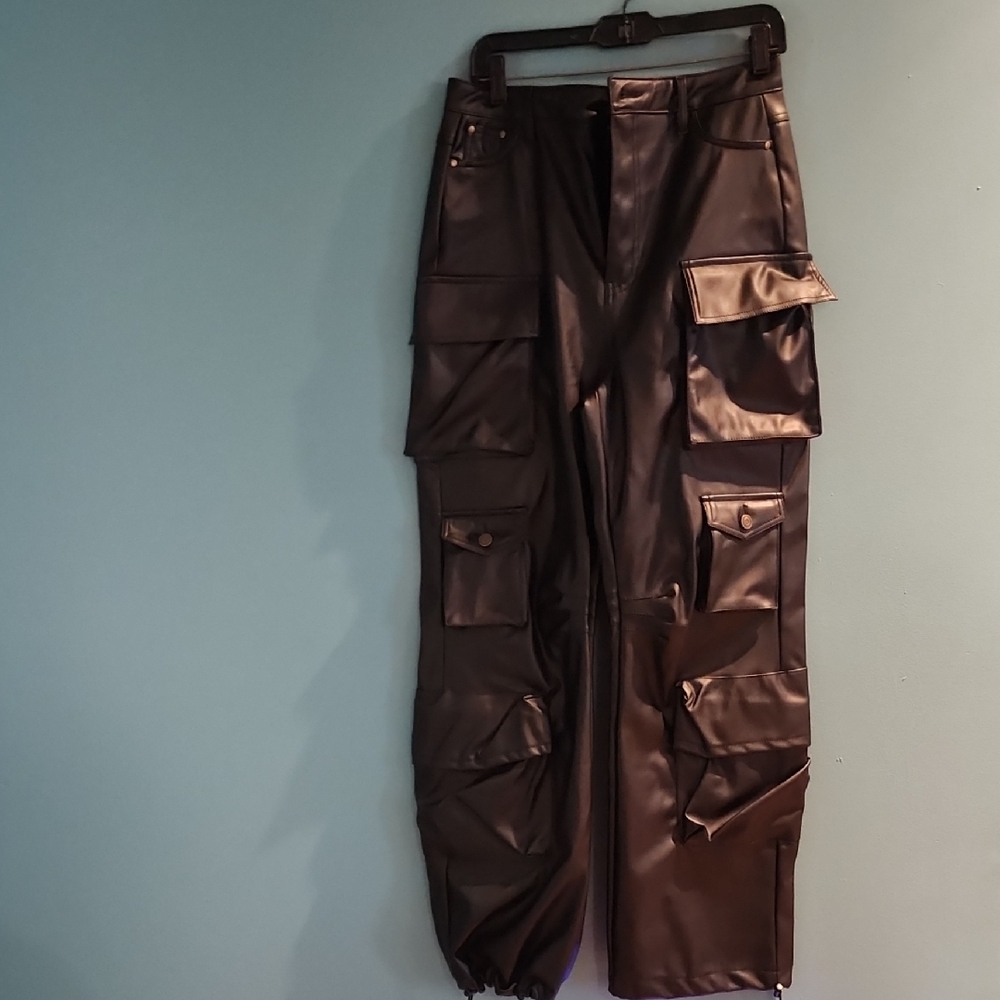 Fashion Nova Black Cargo Pants#